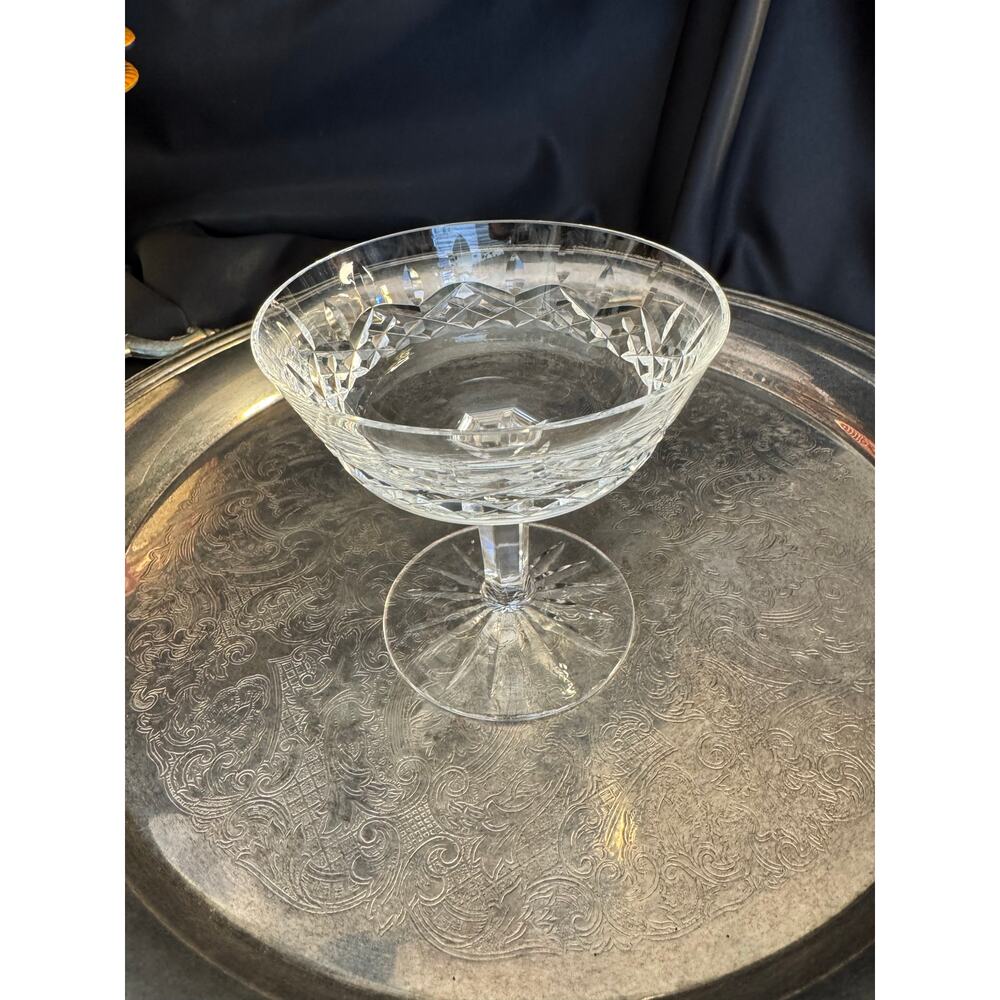 Waterford Irish Cut Crystal Lismore Champagne Coupe Dessert Glass - Picture 2 of 10